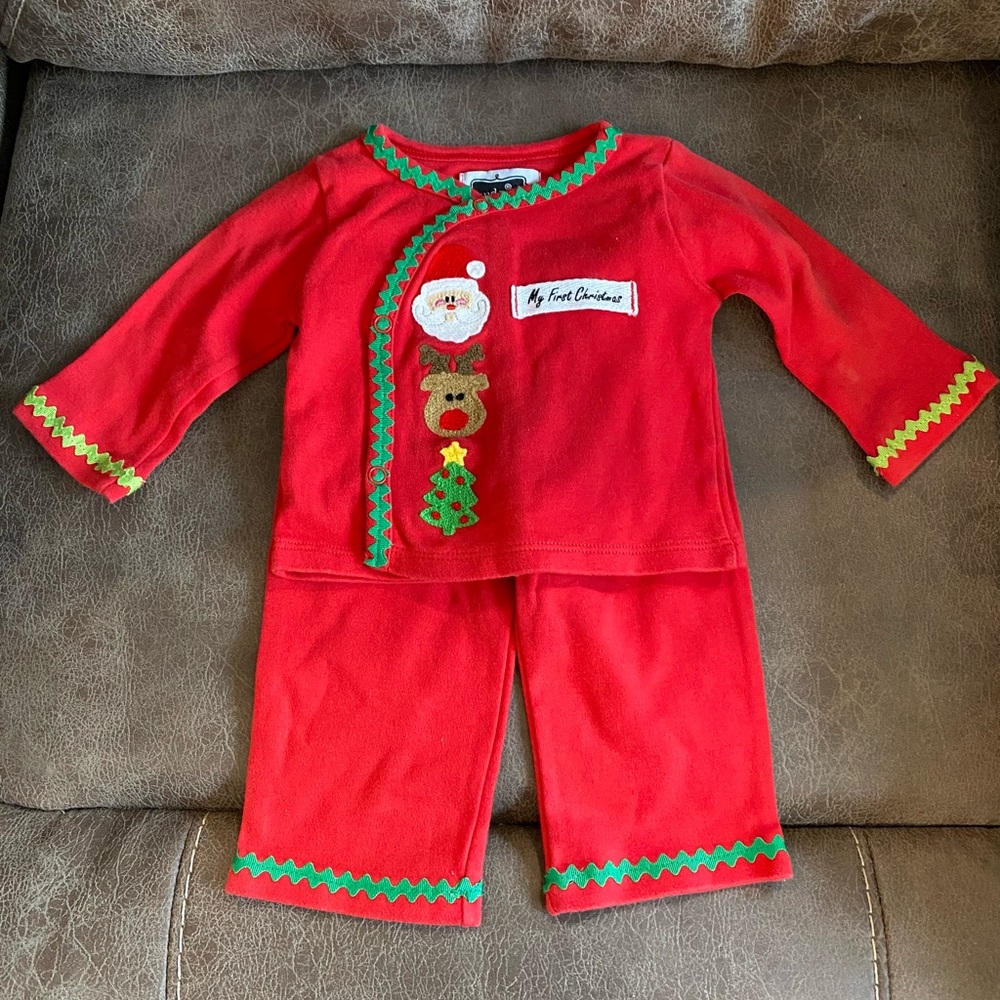 Mudpie My First Christmas outfit, 0-3 months!